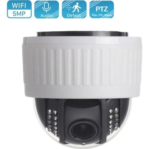 HD 1080P Wireless IP Camera 5MP Pan Tilt Rotate 5X Zoom PTZ Dome Audio Onvif Home Security Surveillance CCTV Network Wifi Camera