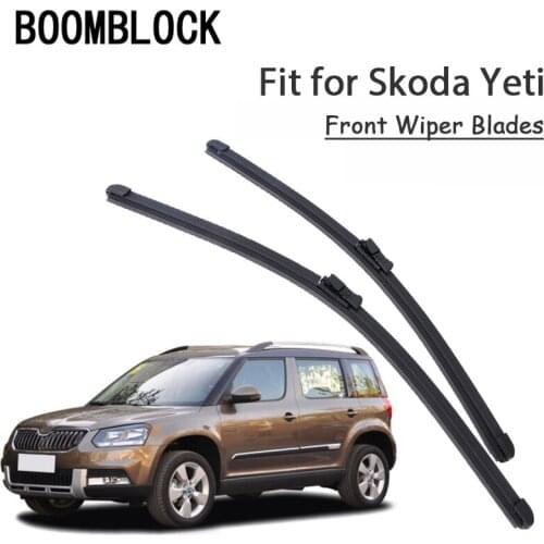 BOOMBLOCK 2PCS High Quality Front Windshield Wiper Blades For Skoda Superb B5 B6 B8 2018 2017-2001 Accessories