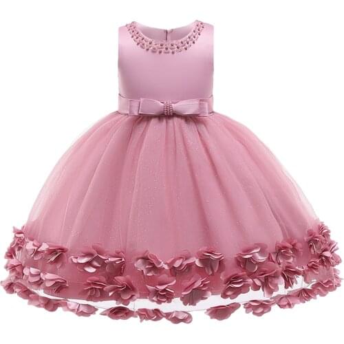 Kids Dresses For Girls Beaded Tutu Princess Dress Flower Girls Dress For Wedding and Party Dress Children Clothing 6 7 8 10 Year