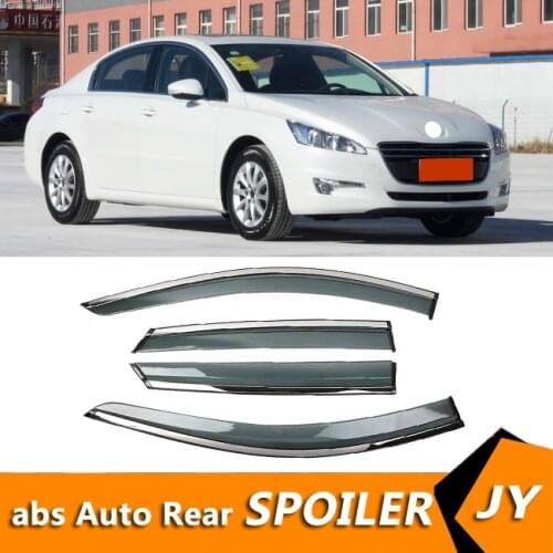 For Peugeot 508 2011-2013 Window Visor Vent Shades Sun Rain Deflector Guard For Peugeot 508 Auto Accessories 4PCS/SET