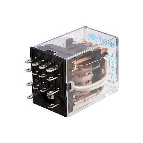 HH54P DC 12V Coil 14 Pins Power Realy 4P2T 5A 240V AC / 28V DC