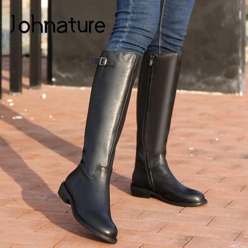 Женские высокие ботинки Johnature China At AliExpress