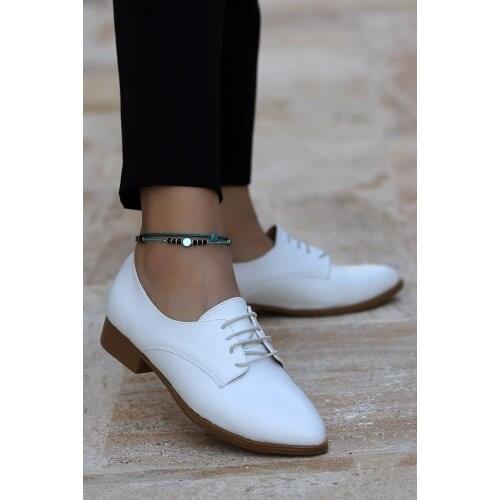 Ayakland 8328-103 Skin Daily Anatomical Women Casual Ballerina Shoes