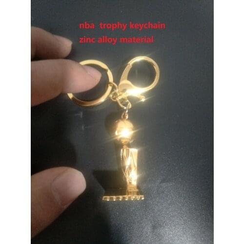 Zinc alloy Mini basketball MBA Cup Keychain Trophy Keychain Champion Cup Trophy Football World Cup Metal Keychain Gift 4