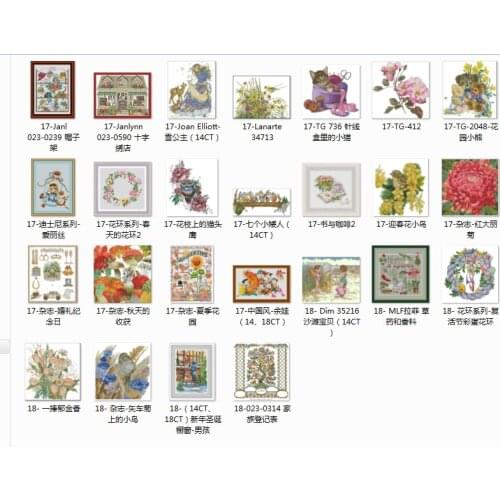 Top selling 10.99usd 14 Counted Cross Stitch 11CT 14CT 18CT DIY Chinese Cross Stitch Kits Embroidery Needlework Sets