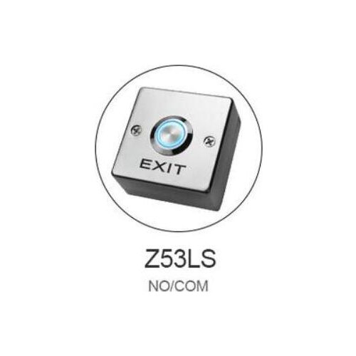 Zinc Alloy LED backlight Door Exit Release Push Button GATE DOOR Exit Button For Access Control system
