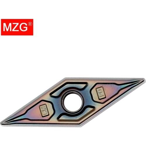 MZG 10pcs VNMG 160404 08 ZP1530 Solid Indexable Carbide Inserts for CNC Titanium Hard Steel Boring Turning Cutting Tools Holder