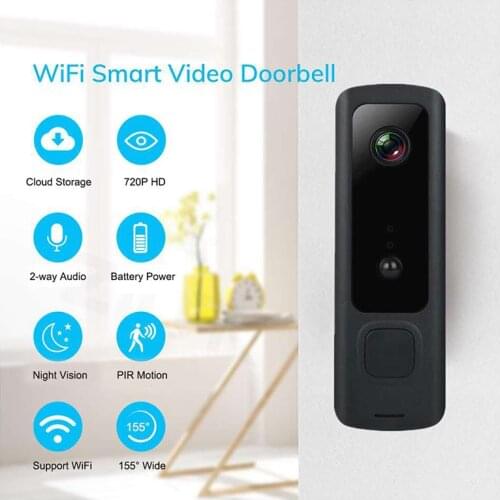 Tuya Smart Video Doorbell Waterproof Night Vision Home Security 720P Camera Digital Visual Intercom WIFI Door Bell