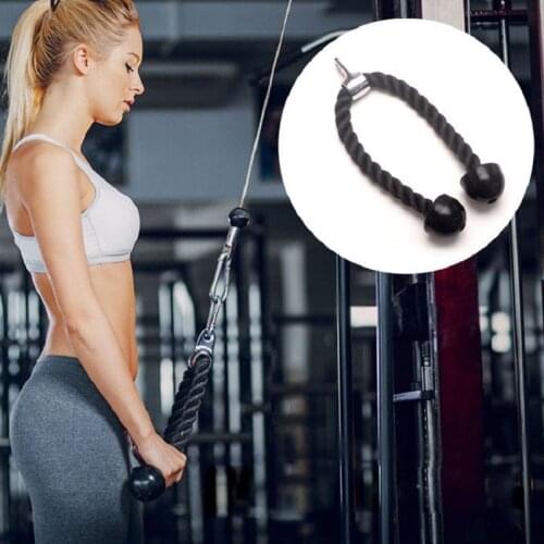 Tricep Rope Push Pull Down Cord For Bodybuilding Exercise Gym Workout for Home or Gym Use Fitness Exercise Body Equipment