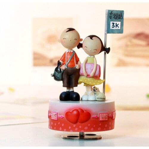 Rotating decorations tone box birthday gift girlfriend gifts for wedding and Christmas in home decoration free shipping