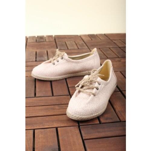 411 Florin Straw Flat Casual Women 'S Shoes