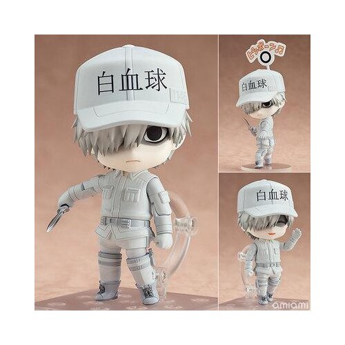 1Pc 10cm Cells at Work 979 White Blood Cell Action Figure Toys Cartoon Anime Kids Gifts Collectiable Model Toys For Boys Girls