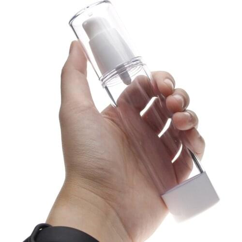 1pcs Empty Plastic Cosmetic Bottle 50Ml Travel Mini Liquid Bottles Transparent Airless Pump Vacuum Toiletries Container #225817
