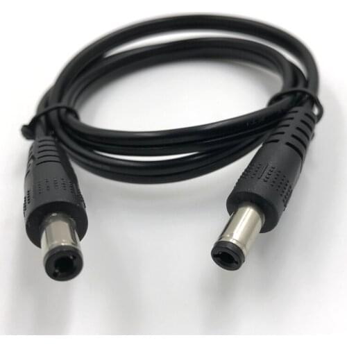 10PCS 0.5M DC power cord 2.1DC head 2.1 * 5.5 double head belt line 12V24V charging cable connection line connector monitoring