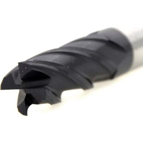 12*100mm 4 Flutes Straight Shank Tungsten Carbide End Milling Cutter HRC45 CNC Micro grain Flat End Mill Drill Bits Core Drill