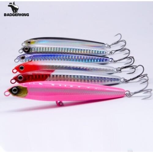 19g 24g metail sinking pencil VIB minnow fishing lure wobblers hard bait hardbait artificial bait wobbler for jigging fishing