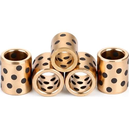 2pcs M8 JDB graphite copper sleeve oilless guide bushings inserts bushing high quality