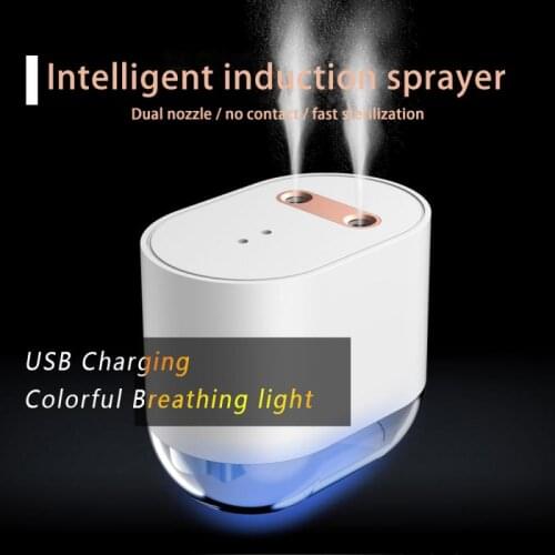 2021 New Intelligent Induction Spray Sterilizer Automatic Induction Soap Dispenser Portable USB Alcohol Disinfection Sprayer Hot