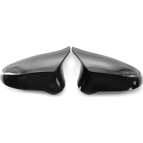 2x Side Mirror Cover Caps Glossy Black Replacement for BMW F80 M3 F82 M4 2015-2020