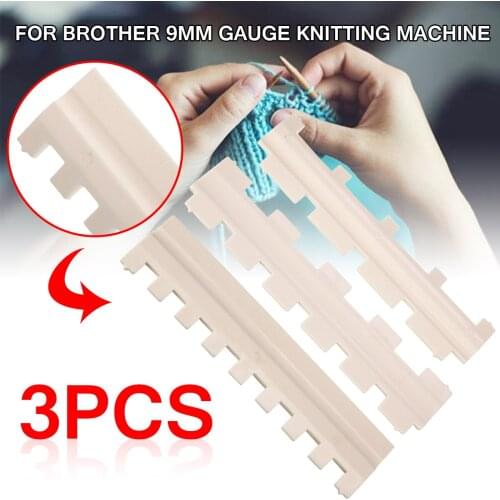3Pcs Needle Pusher 1/1 2/1 1/2 1/3 3/1 Knitting Machine Needle Pusher for Brother 9mm Gauge Knitting Machine Tools Accessories