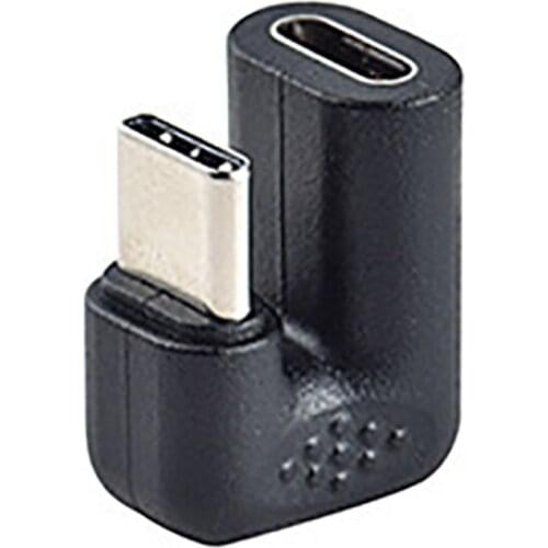 180 Degree Right Angle USB 3.1 Type C Male To Female USB-C Converter Adapter