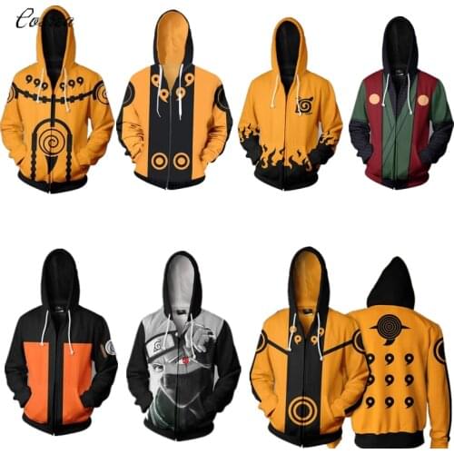 Anime Clothes Zipper Hoodie Sweatshirt Men Top Coat Clothing Female Hoodie Costume Jacket Halloween
