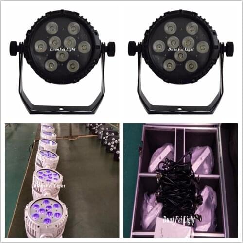 Case)20pcs wireless par lights battery rgbwauv led par 6in1 9x18w led par rgbwauv flighcase