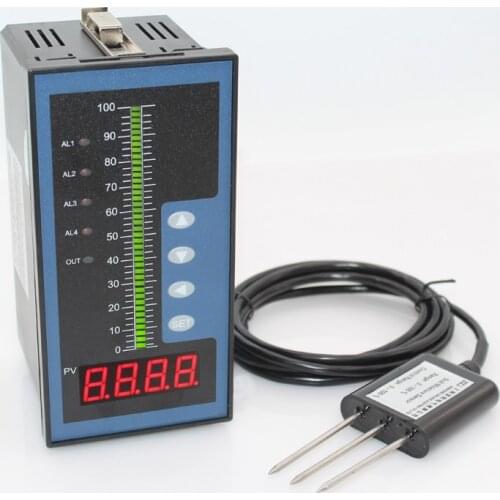 Garden Digital soil moisture controller measure and control earth humidity water content controller with 4 relay alarm output