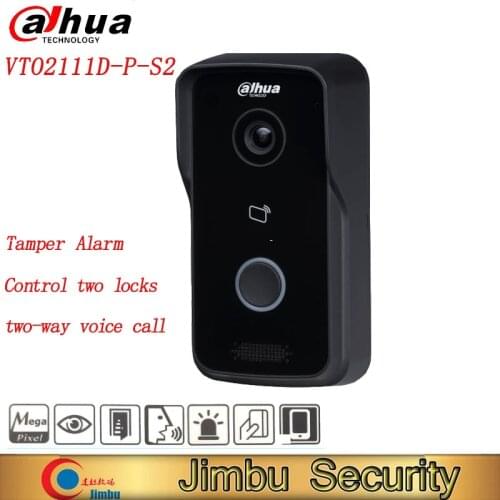 Dahua VTO2111D-P-S2 IP Villa Door StationTamper AlarmHigh definition camera WDR Video PoE Control two locks doorbell