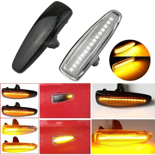 Dynamic LED Side Marker Turn Signal Lights 8351A001 For Mitsubishi Lancer Evolution Evo X Outlander Sport RVR ASX Mirage 2014