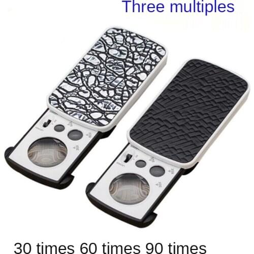 HD Antique Magnifying Glass Led Lamp Pull-Out Antique Jewelry Loupe Optical Lens Magnifying Glass Portable Jeweler Loupe GH970