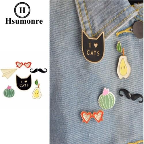 Hsumonre Brooches With Cats For Clothes