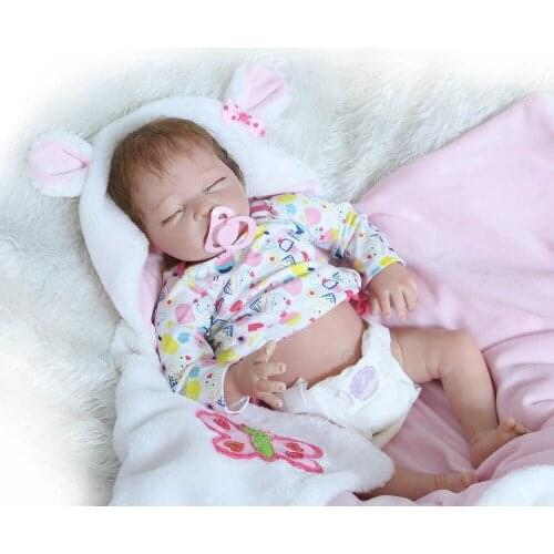 22" half silicone body reborn NPK bebe alive babies Handmade dolls vivid real reborn collectible bonecas gifts dolls collection