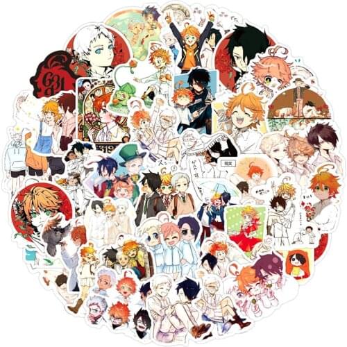 10/30/50pcs/pack Japanese anime The Promised Neverland Stickers For Notebook Motorcycle Skateboard Computer Mobile Phone Cartoon
