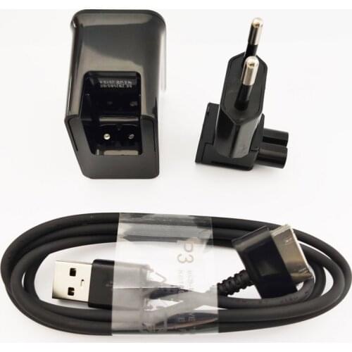 5V/2A EU Plug Wall Charger For Samsung Galaxy Tab 2 7.0 8.9 10.1 Note 2 Tablet P1000 P5110 P3110 USB Data Cable