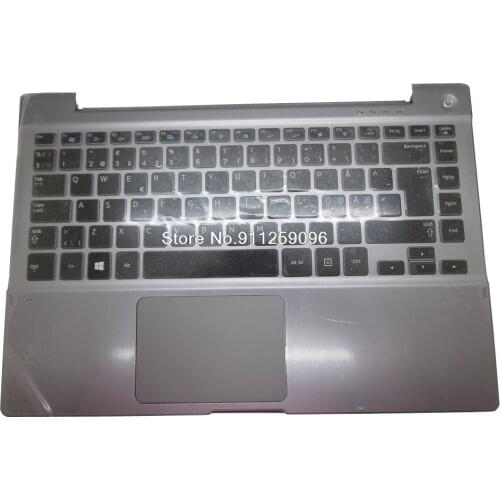Laptop Palmrest&Keyboard For Samsung NP700Z3A 700Z3A Nordic NE BA59-03126H HMB3343GSA With Backlit Touchpad New