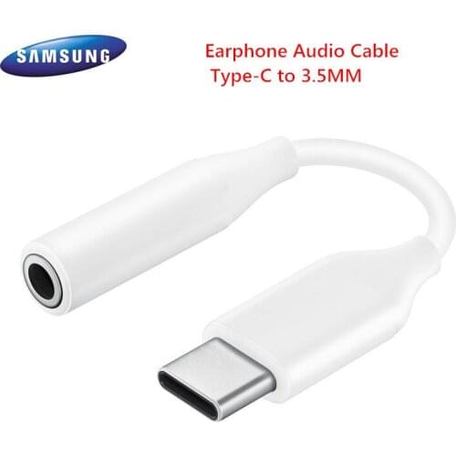 Original Samsung USB Type C Headset Jack Adapter 3.5MM Earphone Audio Cable For Galaxy S21 S20 Note 10 Plus Note 20 A60 A80 A90
