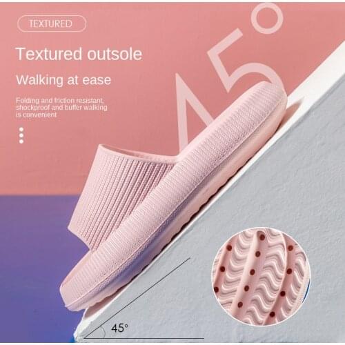 Summer Autumn Quick-drying Thickened Non-slip Sandals Thick Sole House Slippers Bathroom Footwear Summer Beach Sandal Slipper