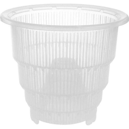 7 Inch Mesh Pot PP Clear Orchid Flower Container Planter Durable Flower Fleshy Gardening Pot Decoration Holes With X6O8
