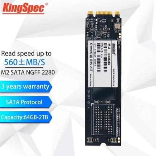KingSpec ssd m2 sata 2280 1tb 128gb M2 NGFF SATA SSD M.2 1tb Hard Drive Internal Solid States disk for Desktop Laptop Computer