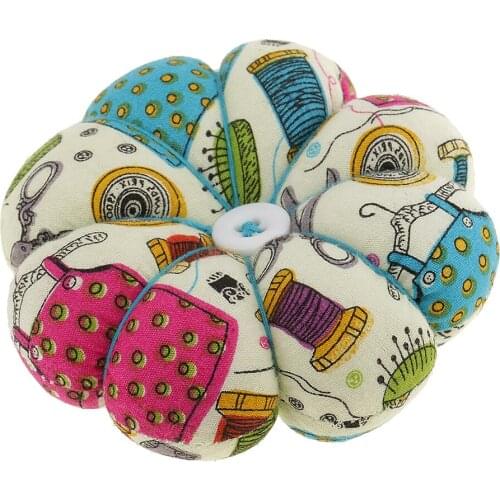 Fabric Wrist Wearable Pumpkin Pin Cushion For Home DIY Sewing Accessories