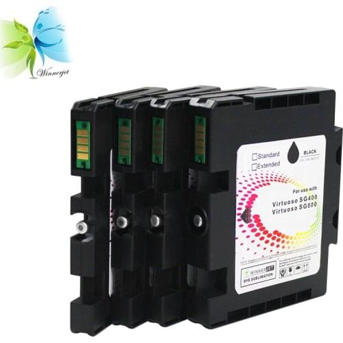 Winnerjet 2 Sets Show Ink Level Compatible Printer Cartridge for SAWGRASS VIRTUOSO SG800 Sublimation Ink Cartridge