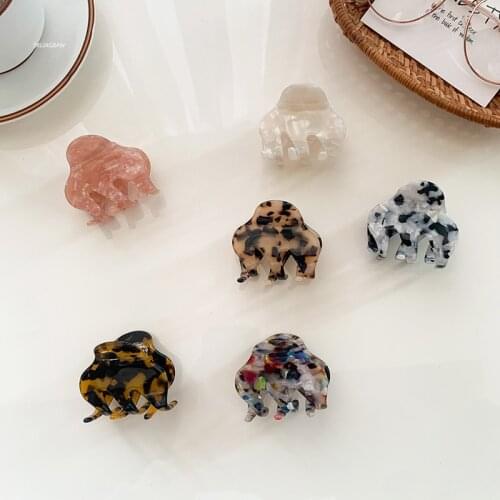 Vintage Claw Clip Women Hairclip Colorful Small Acetate Crab for Hair Girls Hair Barrettes Hair Clips Hair Accessories Hair Claw