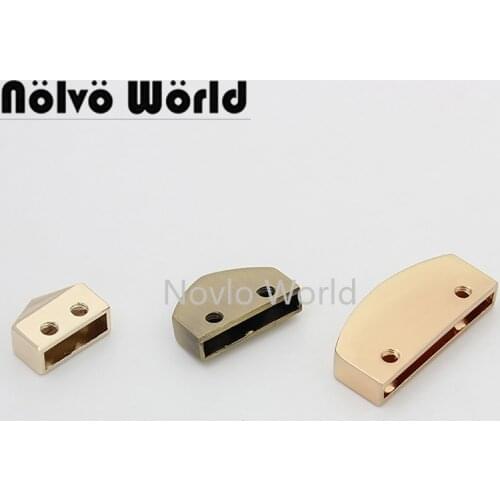 20 pieces 6 colors 12mm 18mm 27mm woman bag strap handle decoration end clips bags hardware finished clasp in screws