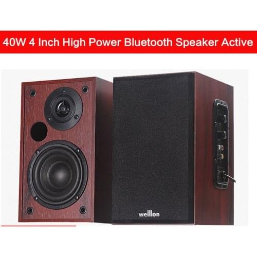 40W 4 Inch High Power Bluetooth Speaker Active Speaker Computer Home Theater TV/computer Audio DIY HiFi Fever Speaker with Tone