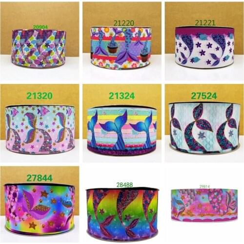 Free shipping 10 yards cartoon silver printed grosgrain ribbon 20904