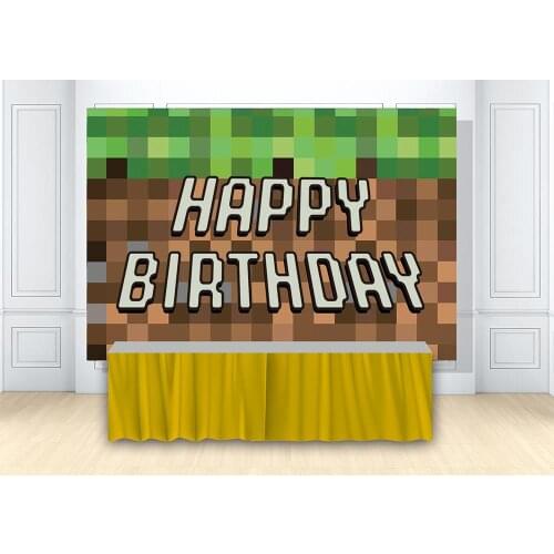 Birthday Party Backdrop Retro Video Game Background boy Kids Photocall Photography Backgrounds scene setter Dessert Table Banner