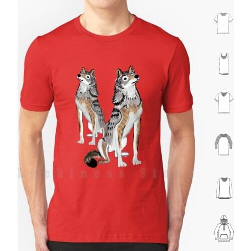 Totem Siberian Forest Wolf T Shirt DIY Cotton Big Size S-6xl Belettelepink Wolves Siberian Animals Wolf Whimsical