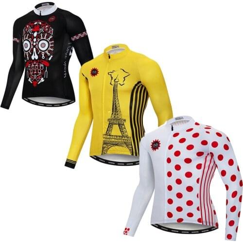 Men Cycling Jersey Long Sleeve Bicycle Clothing Shirts Mtb Road Quick Dry Ropa ciclismo Riding Bike Jersey Top S-4XL