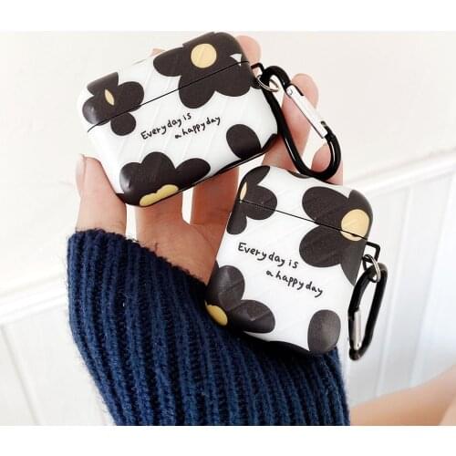 Milk Cow Flowers Pattern Case For Apple AirPods 2 Pro 1 Soft Earphone Cases Accessories Protective Cover for Air Pods 3 Shell